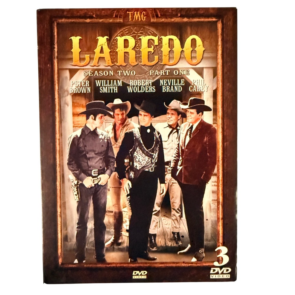 Laredo Season Two Part One 3-DVD Box Set 13 Color Episodes Western NBC TMG